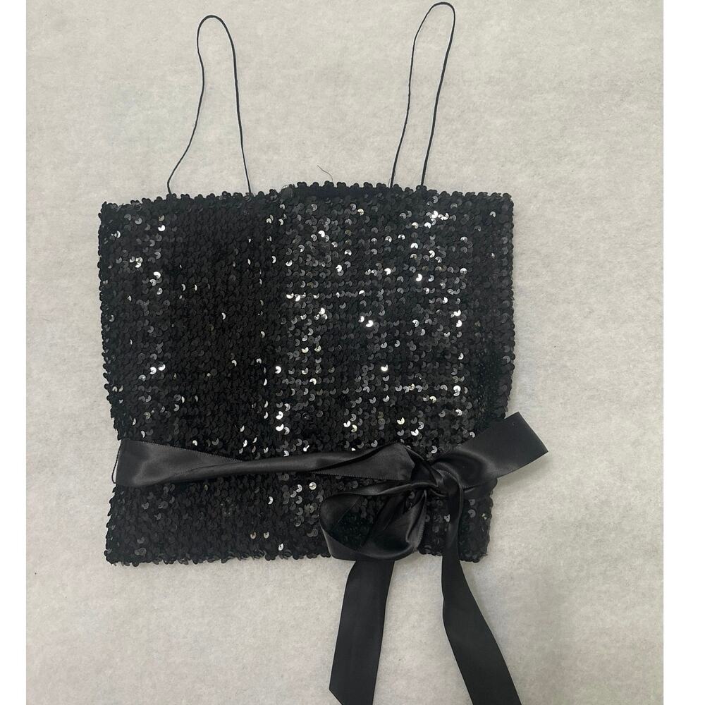 Vintage Lillie Rubin Sequines camisole 1979’s high end dress wear women size med